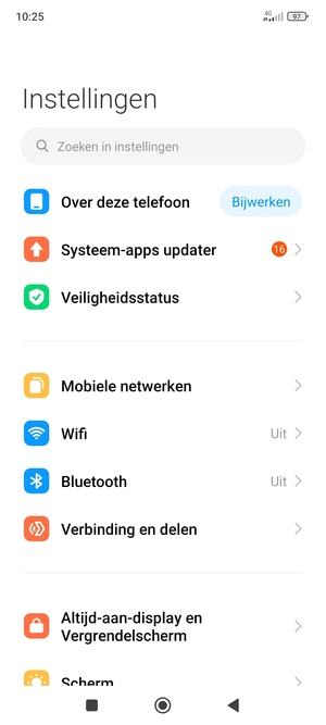 Selecteer Mobiele netwerken