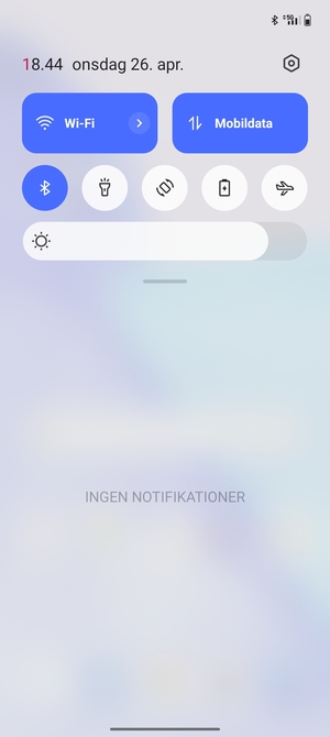 Aktiver topmenuen igen