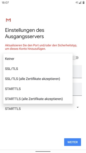 Wählen Sie Keiner