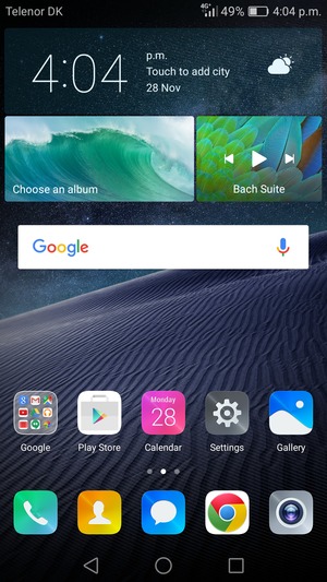 Select Settings