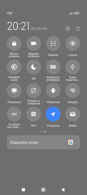 Disattiva Posizione