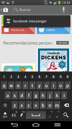 Introduzca el nombre de la aplicación y seleccione Búscar