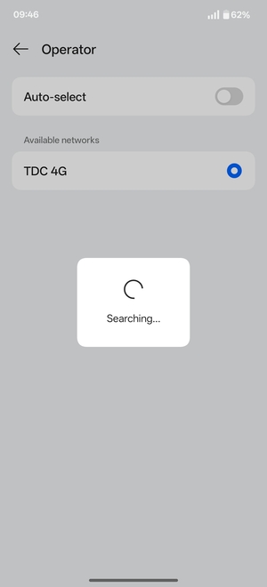 Wait for the search to finish