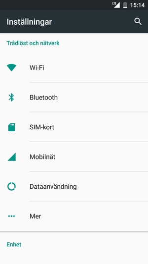 Välj Mobilnät