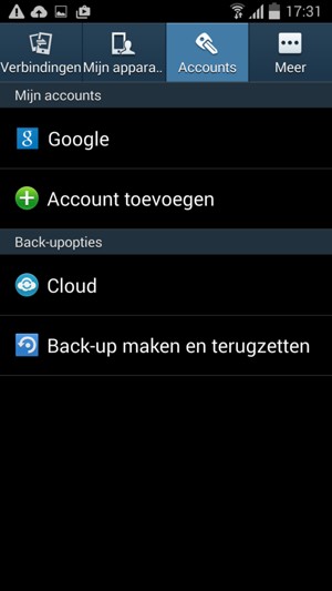 Selecteer Google