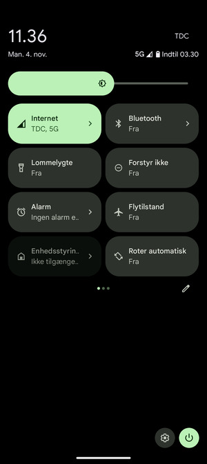 Swipe til venstre