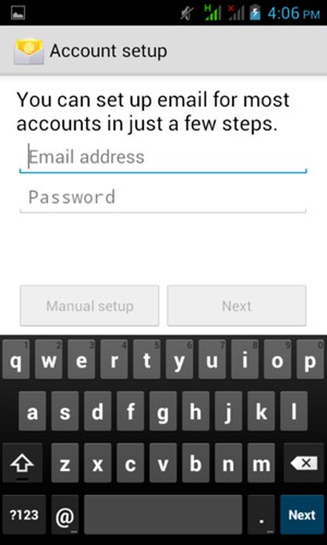 Enter your Email address and Password. Select Next