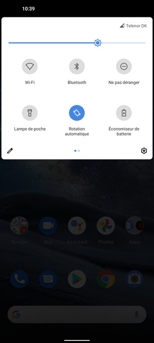 Régler la luminosité au niveau souhaité