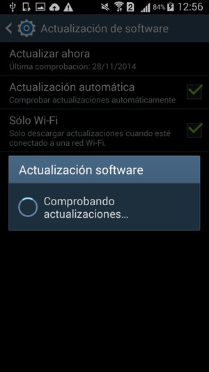 Espere a que la búsqueda termine