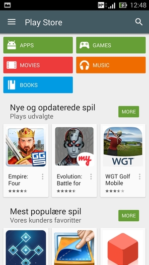 Select the Search button