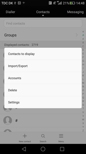 Select Import/Export