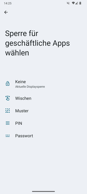 Wählen Sie Muster