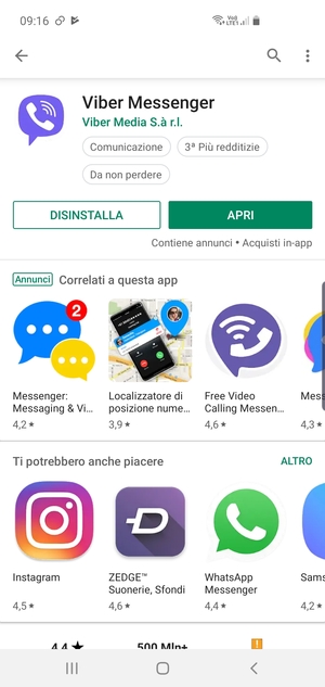 Seleziona APRI