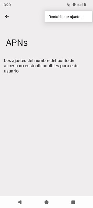 Seleccione Restablecer ajustes