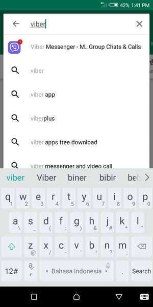 Enter the app name and select Search