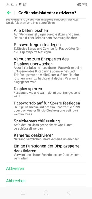 Wählen Sie Aktivieren