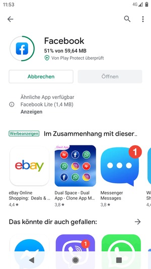 Warten Sie, bis der Installationsprozess  beendet ist