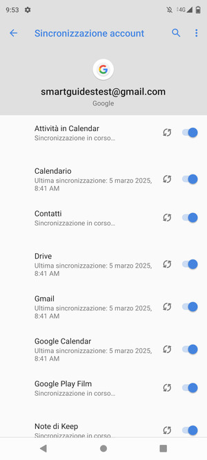 Le tue informazioni verranno sincronizzate
