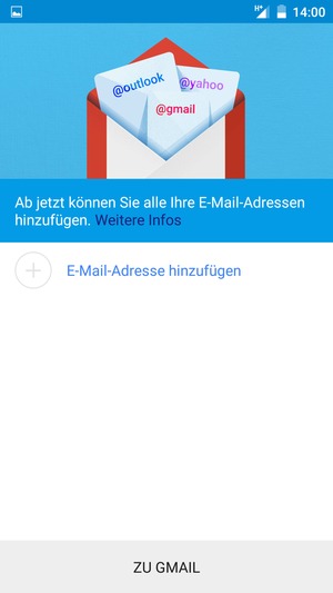 Wählen Sie E-Mail-Adresse hinzufügen
