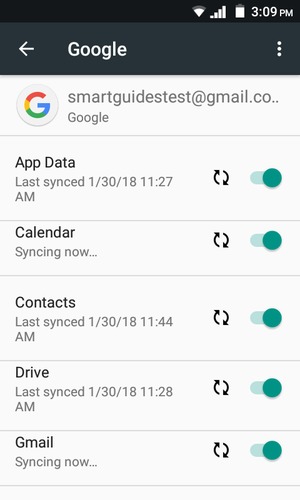 Your contacts from Google will now be synced to your Bmobile