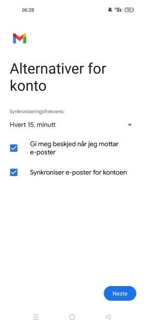 Velg Neste
