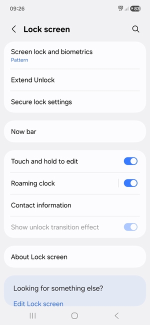 Your phone is now secure with a screen lock