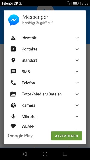 Wählen Sie AKZEPTIEREN