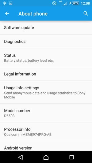 Select Software update