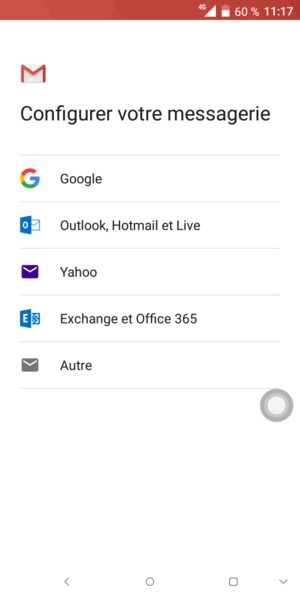 Sélectionnez Google
