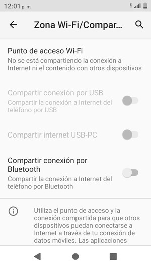 Seleccione Punto de acceso Wi-Fi