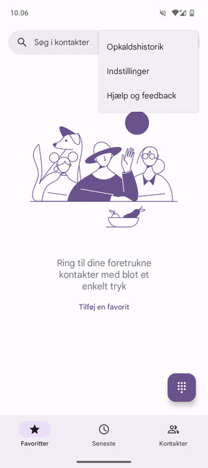 Vælg Indstillinger