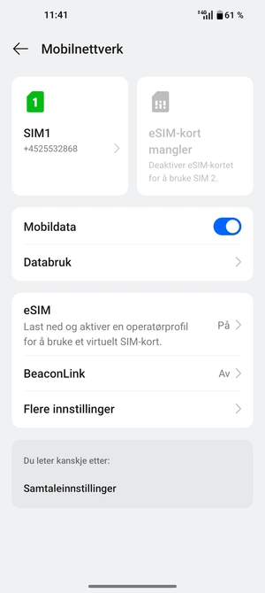 Velg  eSIM