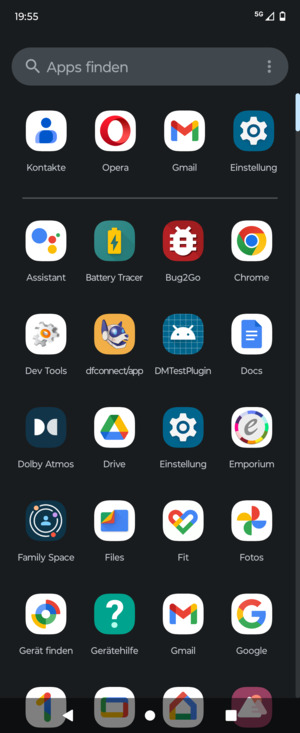 Wählen Sie Einstellung