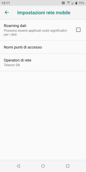 Seleziona Nomi punti di accesso