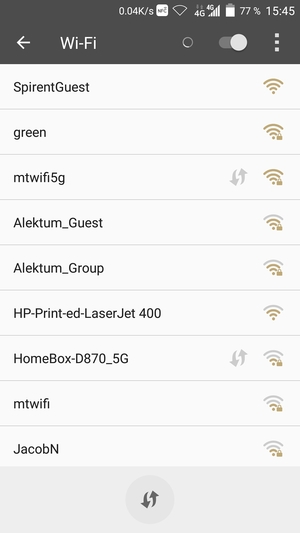 Sélectionnez le réseau sans fil auquel vous souhaitez vous connecter