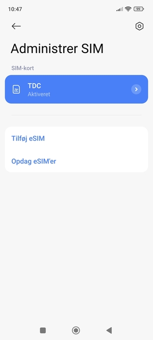 Vælg Tilføj eSIM