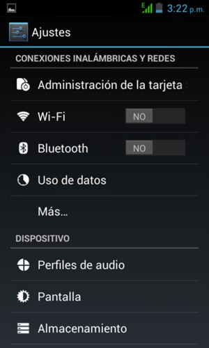 Seleccione Más...