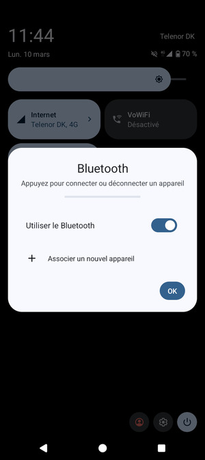 Désactiver le Utiliser le Bluetooth