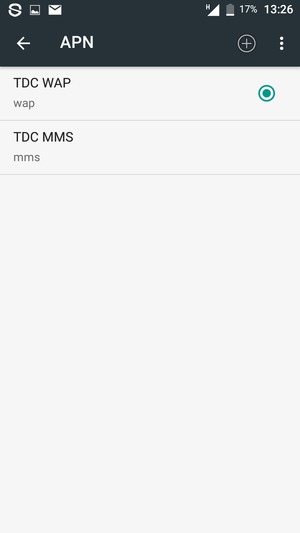 Seleziona il tasto Menu