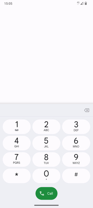 Press and hold the number 1