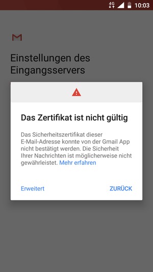 Wählen Sie Erweitert