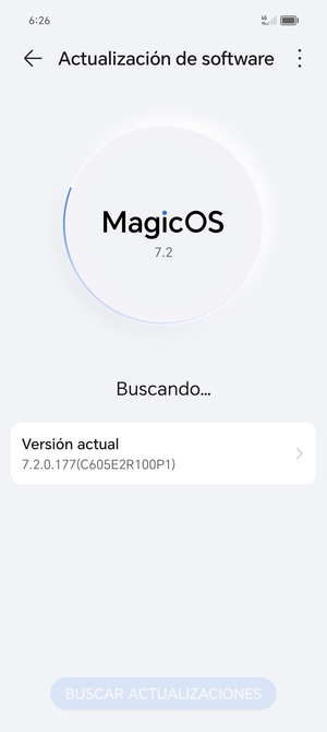 Espere a que la búsqueda termine