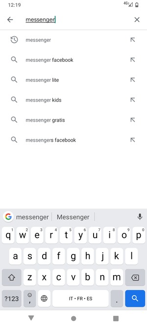 Inserisci il nome dell'app e seleziona Ricerca