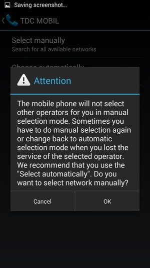 Select OK