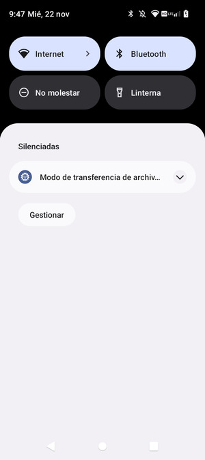 Deslice hacia abajo el menú superior de nuevo