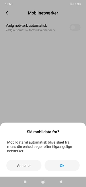 Vælg Ok