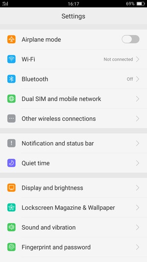 Select Wi-Fi