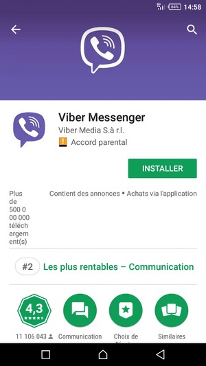 Sélectionnez INSTALLER
