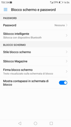 Seleziona Password