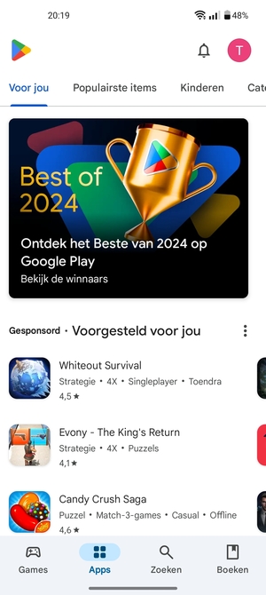 Selecteer Zoeken